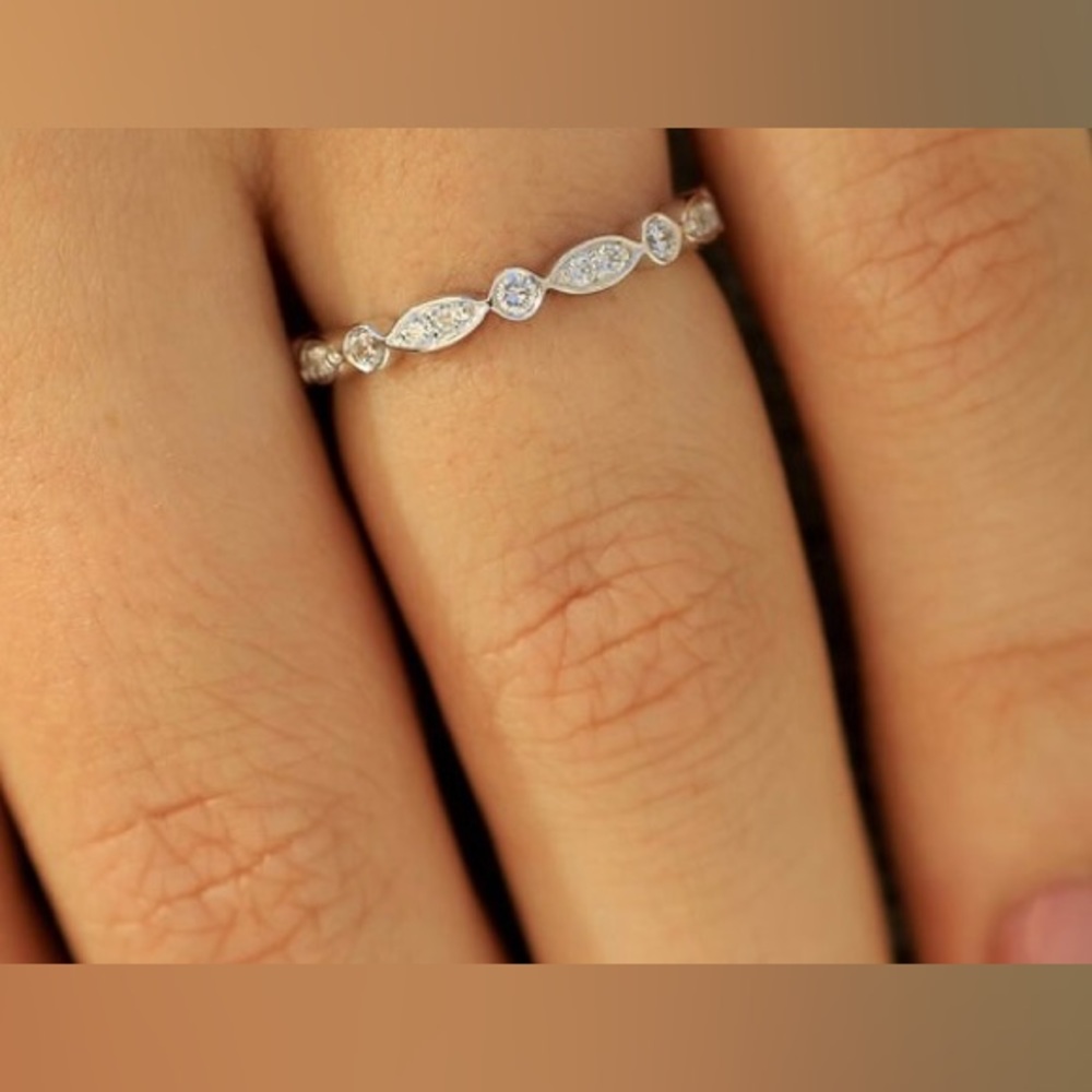 Moissanite ring